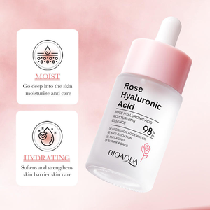 Suero Facial de Rosas de Marca Blanca con Ácido Hialurónico, Hidratante Orgánico y Blanqueador - Product Image 4