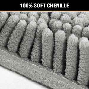 Nouveaux tapis de bain doux antidérapants en chenille, absorbants, personnalisés, en gros, pas chers, pour salle de bain, ensemble de tapis shaggy - Product Image 3