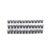 Kit d'extension de cils en fibres individuelles à bande complète Bond Seal DIY Cluster Lash Segmenté Faux cils pour artistes de beauté