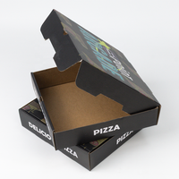 Usine de vente en gros à emporter boîte postale en carton ondulé personnalisé 12 pouces boîtes d'emballage boîtes à pizza
