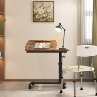 Bureau à domicile Poste de travail élévateur Bureau mobile debout Bureau d'ordinateur portable à hauteur réglable avec roulettes
