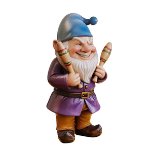 Statua da Giardino in Poliresina Stile Farsaio, Ornamento per Prato Durevole, Figurina da Giardino Dipinta a Mano Personalizzata - Product Image 3