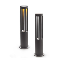Moderne et minimaliste cour extérieure jardin aluminium pelouse LED lumière solaire