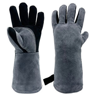 Nouveau Style Construction industrielle Tig gants de soudage cuir de vachette gants de sécurité en cuir résistant à la chaleur abrasion soudeur gants - Product Image 1