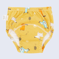 Pantalon d'entraînement respirant pour bébé et enfant en bas âge pantalon d'apprentissage bébé couches de toilette à six couches entrejambe poche de couche imperméable