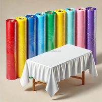 Nappe jetable en CPE robuste en rouleau, épaisse, imperméable et résistante à l'huile, pour usage intérieur et extérieur lors d'événements