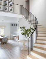 Personnalisation de rampes d'escalier en fer forgé à la main, design moderne, anti-rouille, montées au sol, pour balcon, villa, appartement, YXX