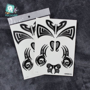 Ultimi Adesivi per Tatuaggi Temporanei Rocooart, Fantastici Tatuaggi Neri per Viso in Stile Maori ed Egiziano - Product Image 6