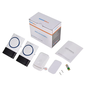 Aiben Q189189-WW blanc <span class=keywords><strong>2</strong></span> récepteurs 1 :transimtter sonnette sans fil 1000ft longue portée sonnette de porte <span class=keywords><strong>carillon</strong></span> étanche sonnette - Product Image 6