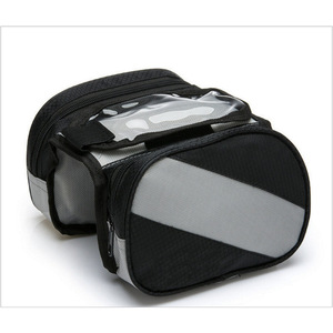 Bolsa para Sillín de Bicicleta de Gran Capacidad, Impermeable, con Bolsillo para Teléfono con Pantalla Táctil, Bolsa para Tubo Superior del Cuadro Delantero, Accesorios - Product Image 3