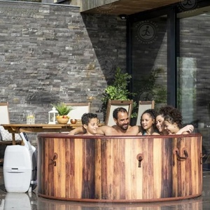 <span class=keywords><strong>Spa</strong></span> gonflable commercial 4 personnes, résistant aux intempéries, portable, avec massage par bulles, pour usage en resort, hôtel et jardin - Product Image 2