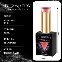 Vendeeni – Coffret de 15 vernis gel pailletés disco, design gratuit, avec TPOHEMA GRATUIT et vernis gel réfléchissant néon OEM GRATUIT