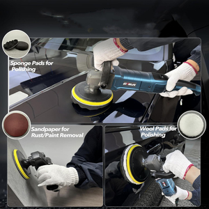 Polisseuse de voiture électrique sans fil, mode de vitesse variable, système de collecte de poussière, qualité industrielle, pour le detailing automobile, usage domestique et <span class=keywords><strong>garage</strong></span> - Product Image 4