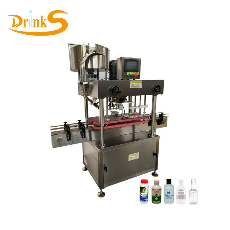 Automatic 4 Wheel Bottle Capping Machine for Shampoo and Detergent ...