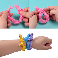 Enfants et adultes soulagement du stress anti-anxiété différentes formes d'animaux couleur TPR nouilles corde souple élastique fidget feel toys