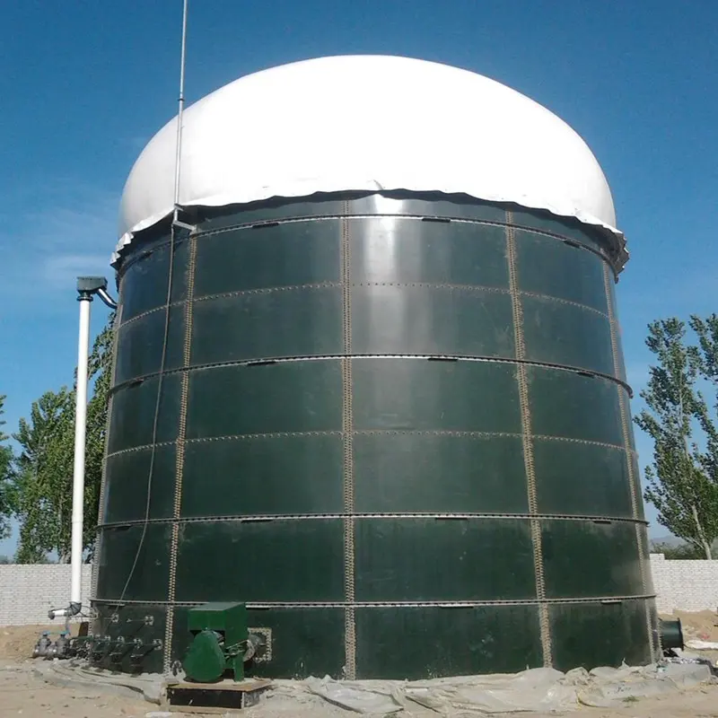 Transfiera los residuos al digestor de biogás de generación de energía y electricidad para granja, contenedor de 20 pies, Sistema Integrado de planta de biogás