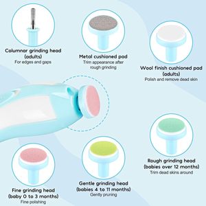 Gran oferta, cortaúñas profesional de la mejor calidad para bebés, cortaúñas eléctrico portátil OEM para bebés con luz LED - Product Image 2