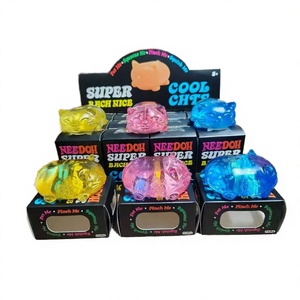 Nouvelle boîte de fin de série 'Needoh' contenant 12 boules anti-stress au sucre de malt pour chats. Jouets à presser pour bébés en forme de chat mignon en matériau TPE - Product Image 2