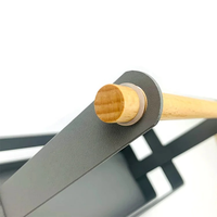 DaS Kitchen Organisateur de rangement de bureau Porte-épices de cuisine multifonction avec poignée en bois