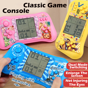 Console <span class=keywords><strong>de</strong></span> <span class=keywords><strong>jeu</strong></span> électronique portable éducative, <span class=keywords><strong>jeu</strong></span> <span class=keywords><strong>de</strong></span> puzzle classique amusant avec des jeux d'animaux virtuels, cadeau pour enfants - Product Image 3