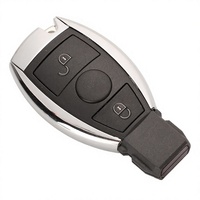 Clé de voiture intelligente style BGA 2/3/4 boutons 315/433 MHz pour Mercedes-Benz C/E/S compatible avec la clé d'origine NEC BGA ABS/Métal