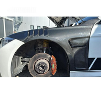 Para BMW Serie 3 330i 340i F30 F35 F31 Serie 3 GT F34, Guardabarros Ventilado de Fibra de Carbono Completa, Capó de Motor, Kit de Carrocería