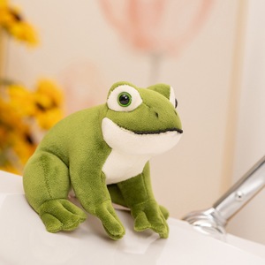 Peluche de Rana Sentada, Adorable Muñeco de Animal en Pose - Almohada Suave <span class=keywords><strong>para</strong></span> Abrazar <span class=keywords><strong>para</strong></span> Niños, <span class=keywords><strong>para</strong></span> <span class=keywords><strong>Dormir</strong></span> y Decoración de Guardería - Product Image 6