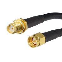 Vente chaude pas cher prix SMA mâle à femelle connecteur RG58 câble pour CATV CCTV 50Ohm câble coaxial