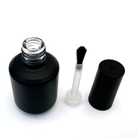YALI N1004 Envase de Vidrio Vacío para Esmalte de Uñas de 15 ml, Forma Cilíndrica, Tapa con Pincel, Sellado, Estampado en Caliente, Serigrafía, Color Personalizado