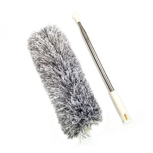 Telescopic Feather Duster 2.8M Aluminum Extendable Dust Brush Round Head For Ceiling Cleaning - Product Image 3