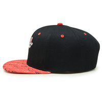 Casquette Snapback Originale Bicolore avec Logo Personnalisé, Respirante, 6 Panneaux, Visière Plate, Style Rétro, Broderie Sportive