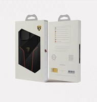 Étui de téléphone portable en cuir véritable Lamborghini officiellement autorisé pour iPhone 16, coque Alcantara pour iPhone 16 Pro Max, iPhone 17