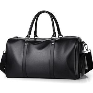 Sac de voyage en cuir en gros, motif gaufré, personnalisable, bandoulière réglable, poignée supérieure, imperméable, polyester durable - Product Image 2