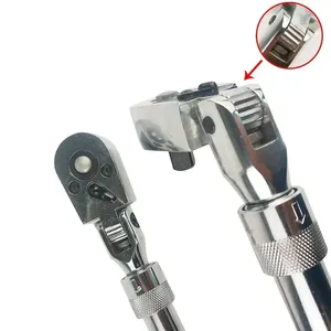 Clé à cliquet rétractable en acier au carbone à 72 dents, 1/4 1/2 3/8, à extrémité unique, qualité junior, à dégagement rapide automatique - Product Image 6