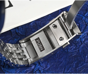 スポーツステンレススチールレトロクロノグラフダイヤルサファイアガラスダイビングクォーツ時計スーパールミナスウォッチ - Product Image 5