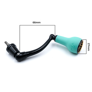 Empuñadura para carrete de pesca, 66mm, fibra de carbono, 27mm, TPE, azul, para carretes giratorios Penn 420ss 430ss - Product Image 5