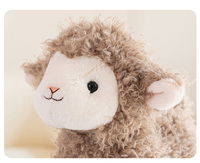 Peluche Mouton Kawaii Super Douce en Gros, Jouet en Peluche Animal en Tissu, 5 Couleurs, Idéal Cadeau d'Anniversaire, Taille Personnalisée