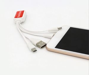 ของขวัญส่งเสริมการขาย โลโก้สั่งทำได้ สายชาร์จ USB แบบพกพาอเนกประสงค์ 4 in 1 ชาร์จเร็ว พร้อมพวงกุญแจ - Product Image 2