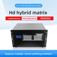 Matrice de Conférence Audio-Vidéo Hybride Universelle Hardrock HD Seamless Mixing 36 entrées/36 sorties, Une Carte Quatre Canaux pour l'Analyse Audio-Video