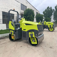 Rouleau Compresseur Diesel Double Tambour 1 Tonne 3 Tonnes 5 Tonnes Compacteur Routier