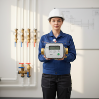 Compteur de chaleur ultrasonique MAINONE DN25 avec nouveau design IP68, compteur BTU M-BUS/RS485/LORAWAN, certifié CE/MID/CPA/ISO, prend en charge l'OEM
