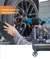 Compresseur à vis sur roues 5,5 kW 7,5 CV 32 CFM 120 PSI 380 V 50 Hz deux-en-un pour pneus de voiture et clé à cliquet pneumatique