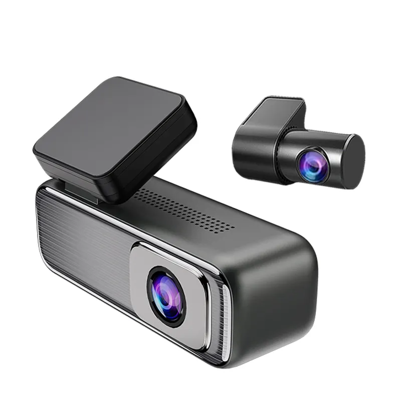 كاميرا داش آي بي إس 1.47 بوصة ذات دقة عالية عدسات مزدوجة 2K واي فاي + تطبيق مسجل كاميرا فيديو رقمية للسيارة