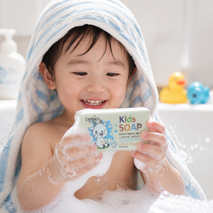 Savon en barre au lait <span class=keywords><strong>de</strong></span> chèvre naturel et au <span class=keywords><strong>sel</strong></span> marin pour enfants, exfoliant doux, nettoyant, pour peaux sensibles, hydratant et réparateur - Product Image 5