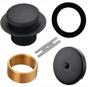 Bouchon de vidange de baignoire en cuivre chromé, moderne, de luxe léger, anti-odeur, avec filtre, accessoires de drainage pour hôtel - Product Image 5