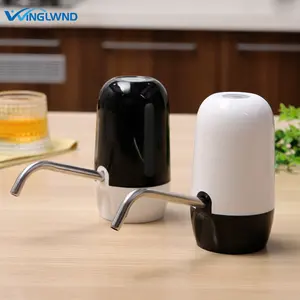 Pompa Air minum portabel, pompa Dispenser air panas dan dingin otomatis dapat diisi daya Usb putih