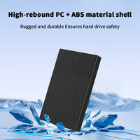 Custodia protettiva HDD esterna per disco rigido 3.0 da 2.5 "SATA a USB custodia per disco SSD supporta fino a 4TB HD