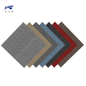 Fireproof Colorful Plain Modular Carpet In Airport Floor Carpet Tile