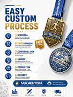 Médailles et trophées de badminton personnalisés, usine OEM, récompenses sportives personnalisées, logo, n'importe quel design, finition ruban, commandes en gros pour clubs