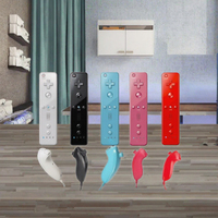 Manette sans fil 2 en 1 avec moteur de vibration intégré, Motion Plus et Nunchuks pour Wii/Wii U